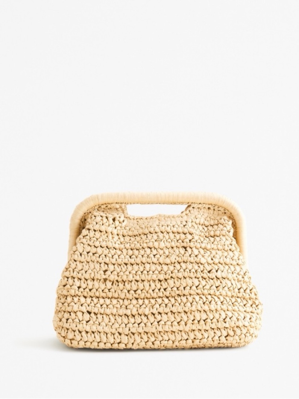 Abercrombie & Fitch Braided Straw Clutch Bag